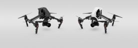 Inspire 1 Pro Edition Black and White side by side