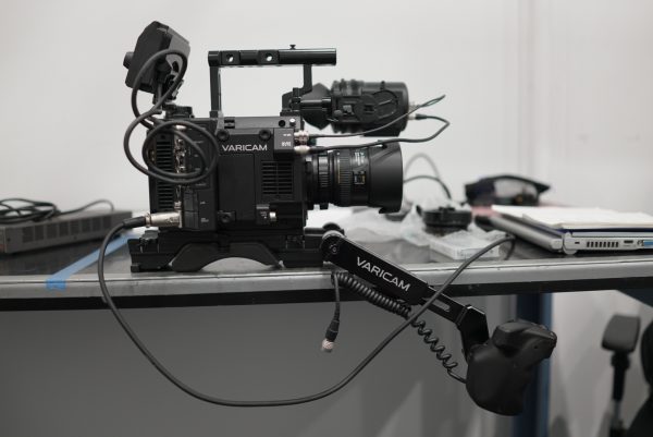 The Varicam LT all set for doc style shooting. Photo by Jason Wingrove.