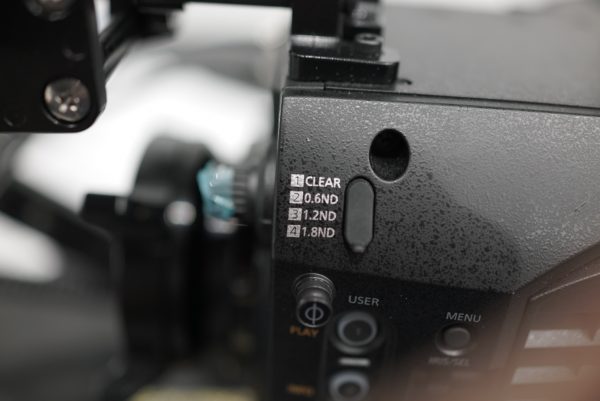 The built-in ND filter has four settings. Photo by Jason Wingrove.