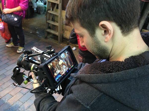 Jonah Kessel with the SLR Magic on a Sony a7R II and Tilta cage with Atomos Shogun.