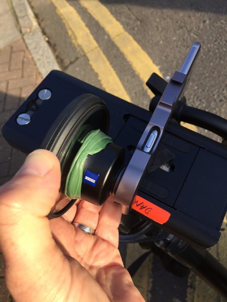 We attached a Genus Fader ND to the front of the lens to control shutter speeds.