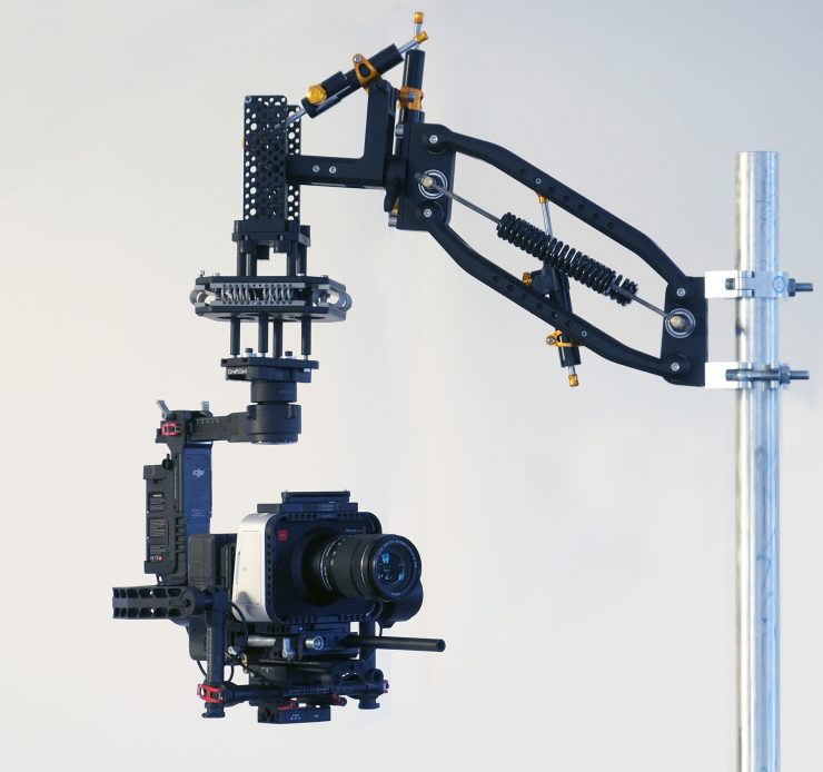 BVE 2016 The Flowcine Black arm a super stabilised gimbal mount for your vehicle Newsshooter