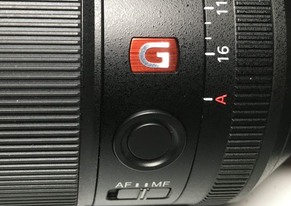 The new G-Master lenses have a manual iris, AF/M switch on the lens, and fly-by-wire manual focus.
