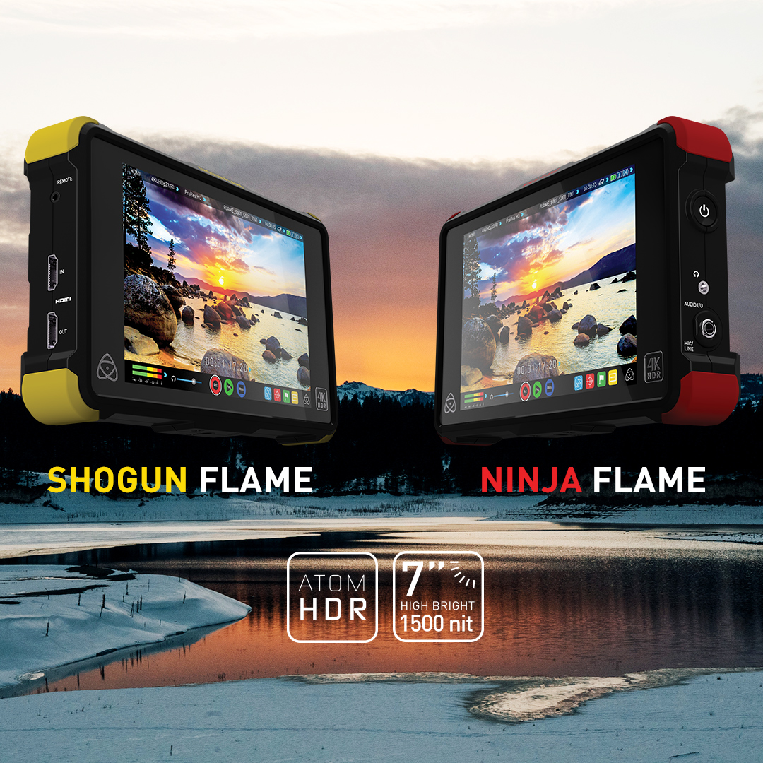 Atomos Ninja Flame and Shogun Flame: High brightness 4K monitor