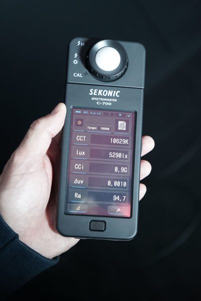 The 10000k results on the Sekonic C-700