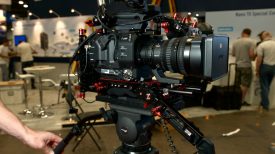 Newsshooter at NAB 2016 Zacuto FS5 rig 1