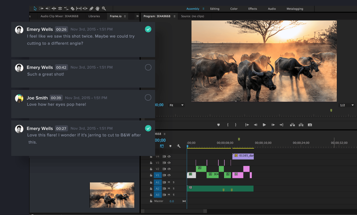 Frame.io now works directly inside Adobe Premiere Pro Newsshooter