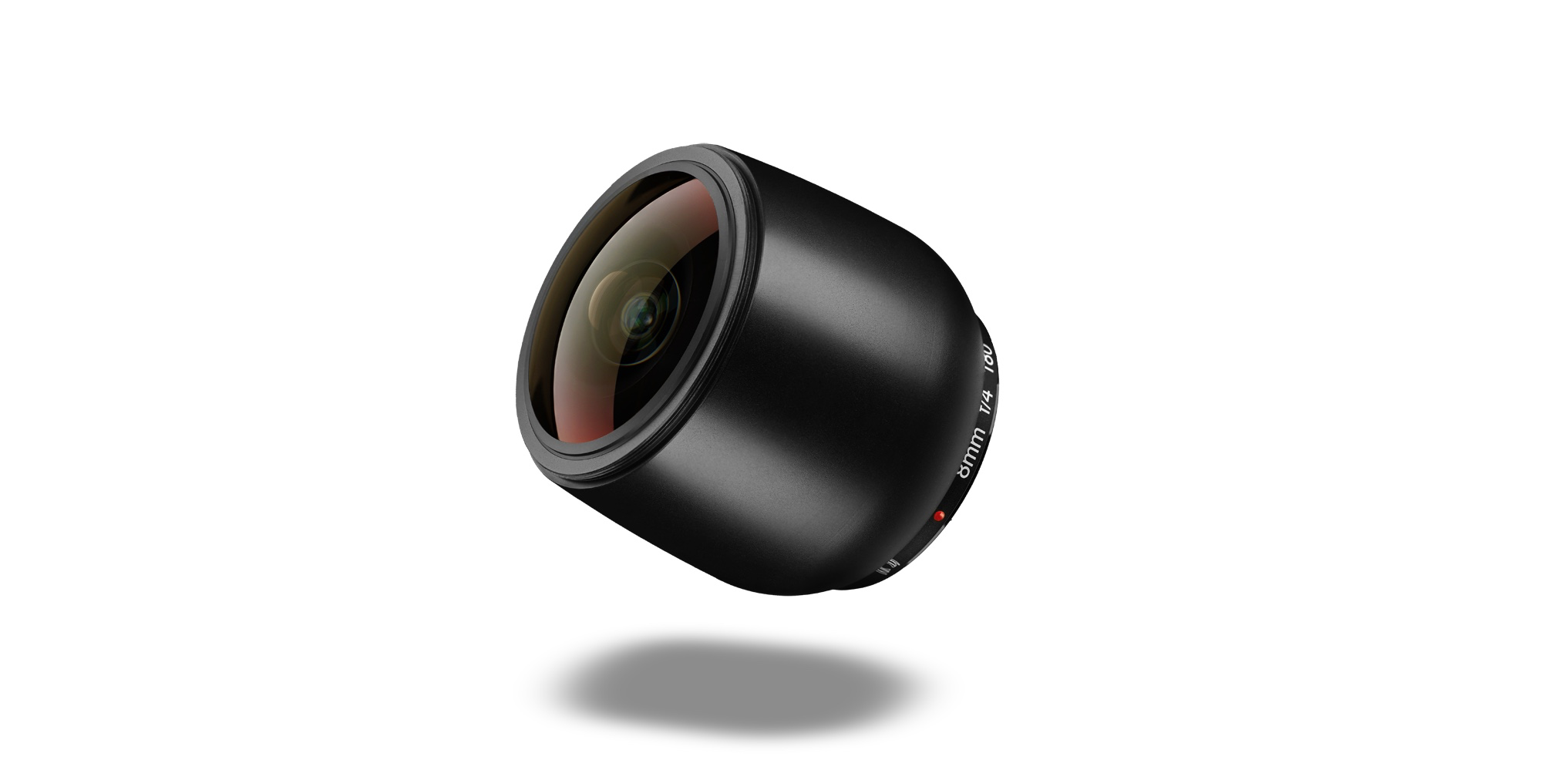 Duclos Lenses 8mm f/4 fisheye lens for drone and VR applications
