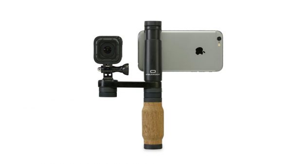 The Shouldered also works well with GoPros