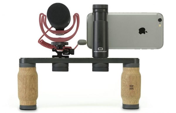 The Shouldered R1 Pro rig with Rode mic