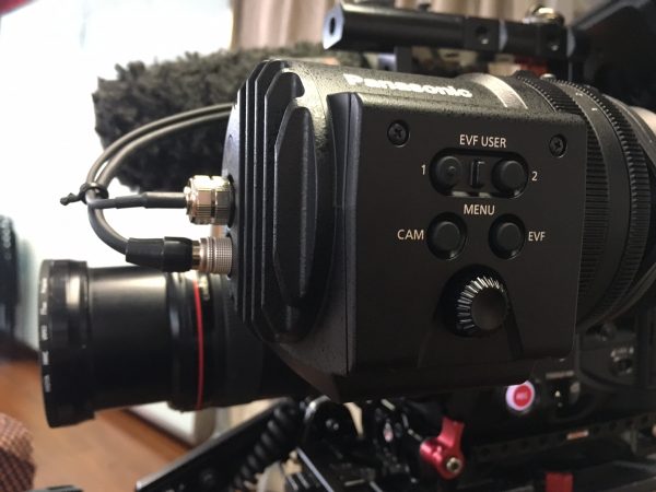 The Varicam LT's viewfinder is tough, well integrated into the camera, and expensive.