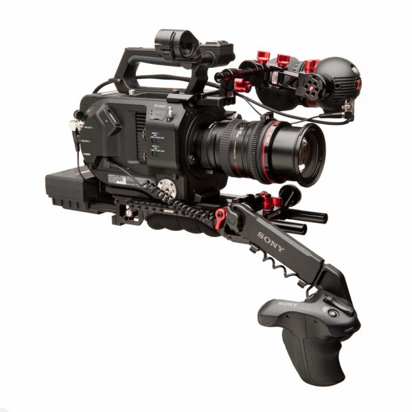 The Sony FS7 equipped with Gripper battery