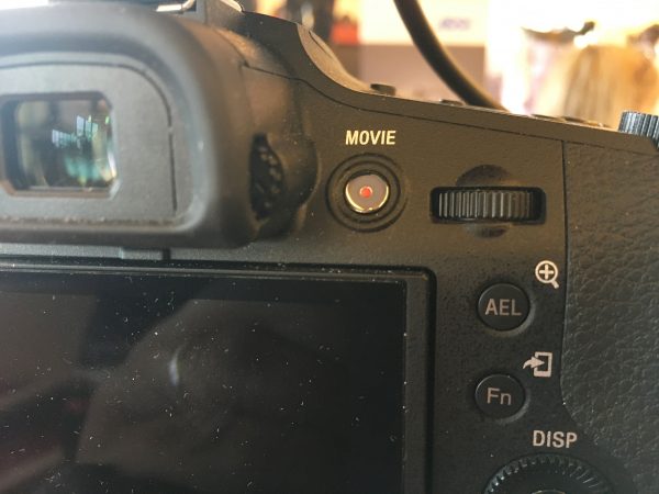 The OLED viewfinder needs a better eyecup. The record button is well placed.