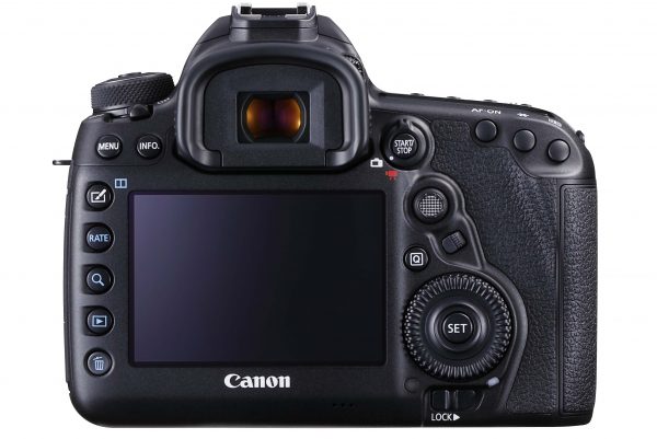 Rear view of the Canon 5D Mark IV