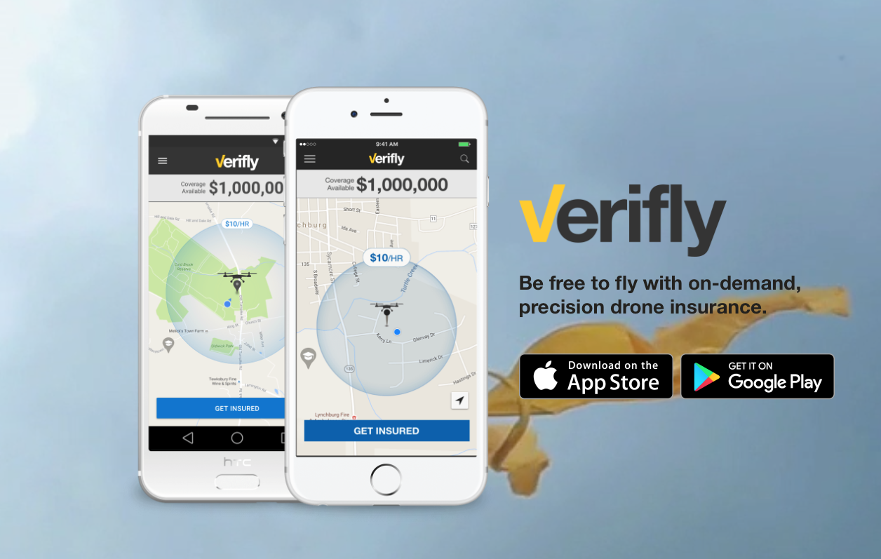 Verifly offers ondemand drone insurance from 10US/hour
