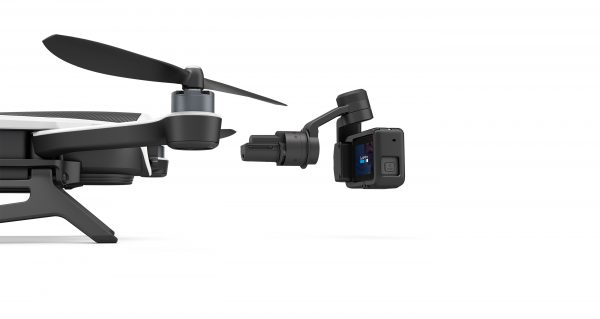 The Stabilizer features an integrated camera mount that clips straight onto the drone via a mounting ring.