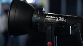Newsshooter at IBC Aputure Light Storm 120d LED
