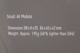 Panasonic Drone Camera Specs for Size