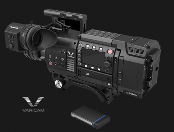 The current Varicam 35 with recorder and V-RAW recorder.