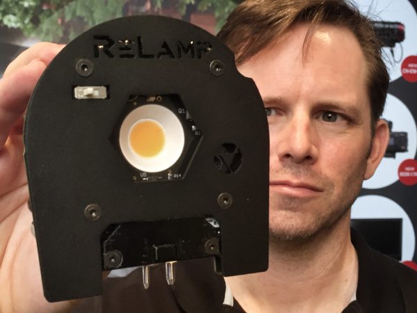 The ReLamp module has a large LED