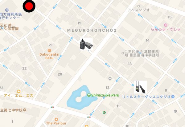 Here you can see the respective distances where the Rode and Sony systems cut out. 