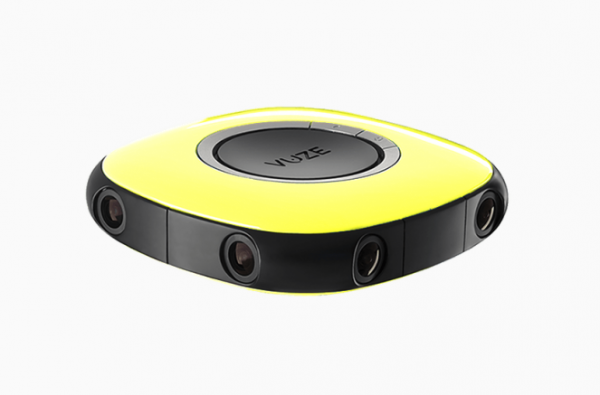 The Vuze Camera from HumanEyes features eight cameras organized to shoot two 360 spheres--one for each eye--to create three-dimensional depth. (Photo courtesy of Vuze Camera)