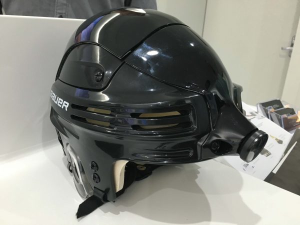 A custom solutions helmet cam