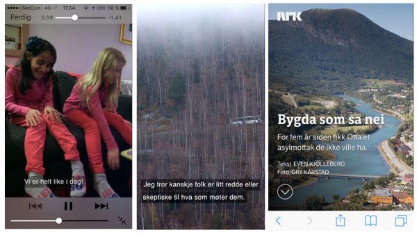 Given that so much online video is viewed with the sound turned off (up to 90% of Facebook video for example), NRK's first vertical video doc is heavily captioned.