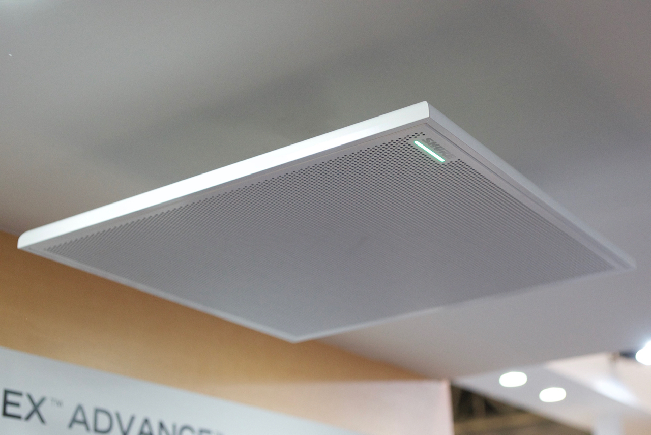 Interbee 2016 SHURE Microflex Advance MXA910 a mic array for your