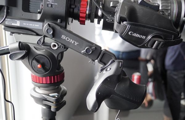 The FS7 II has a redesigned grip arm that can be extended and locked without tools. Photo by Chuck Fadely