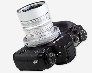 The Baveyes with Leica lens on a Fuji camera