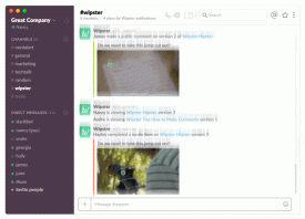 wipster slack comment stream