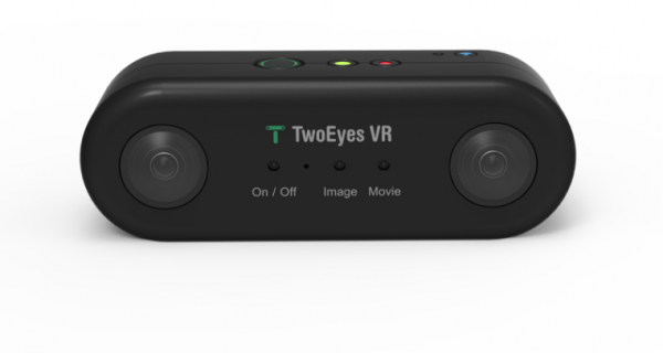 The TwoEyes VR camera is capable of shooting 4K stereoscopic 360-degree video, and is currently available for pre-order at $219.