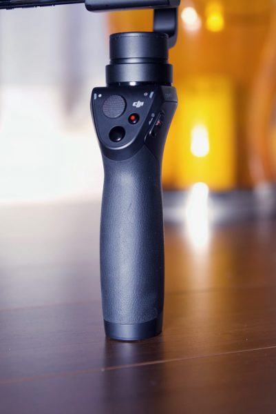 The handle of the DJO Osmo Mobile smartphone gimbal