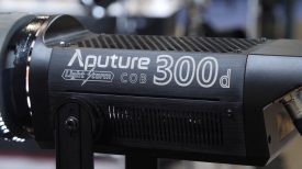 Aputure COB 300d LED light Newsshooter at NAB 2017