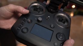 DJI Cendence remote and Tracktenna drone antenna Newsshooter at NAB 2017