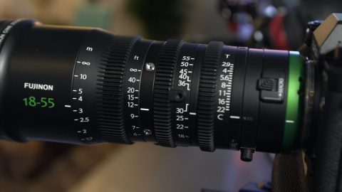 Fujinon MK 18 55 T2.9 Fuji X mount Newsshooter at NAB 2017
