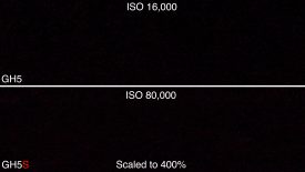 GH5S at 80000 ISO Shadow noise