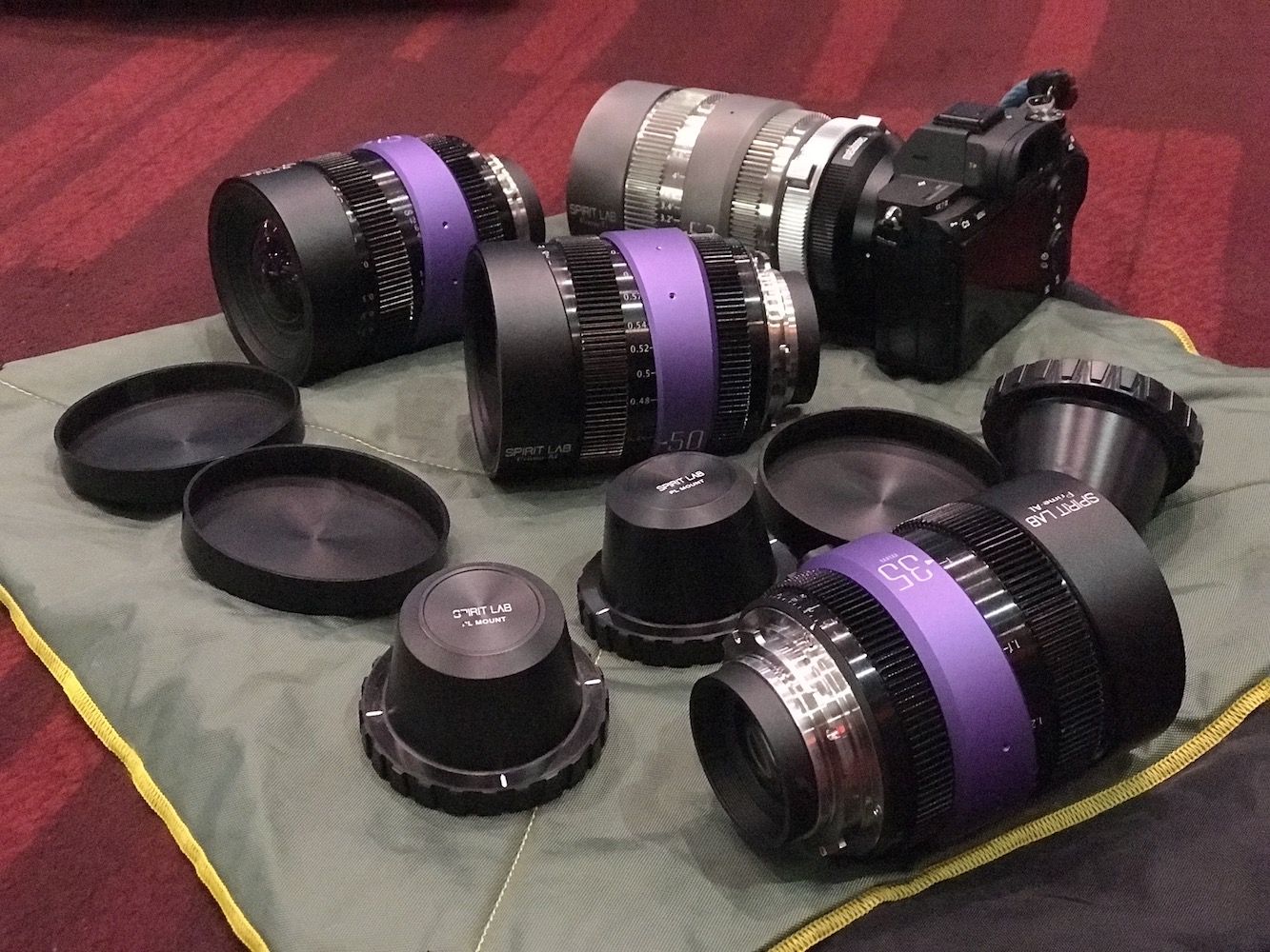 New company Spirit Lab shows line of larger than full frame cine lens