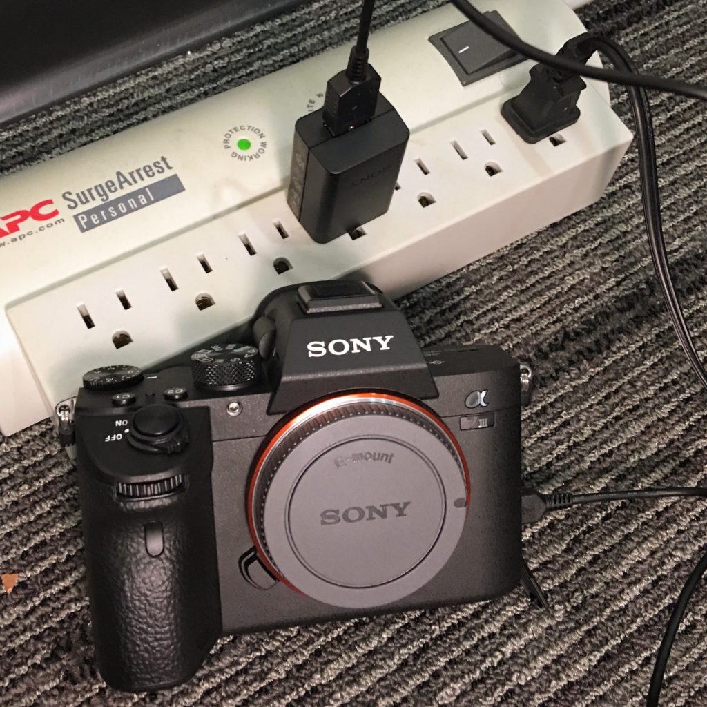 Sony a7 III charging