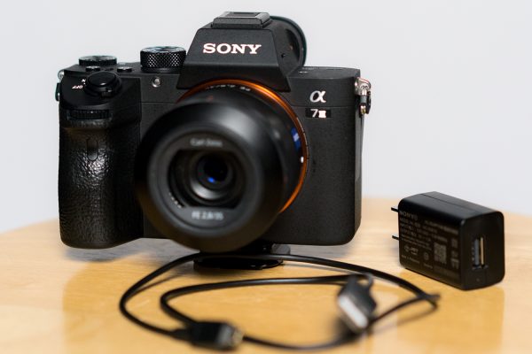 Sony a7 III with USB cable