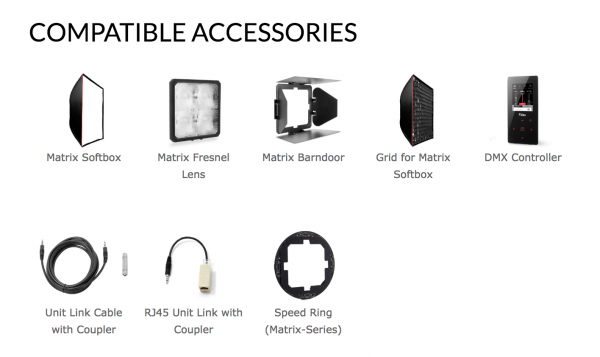 Fiilex Matrix Accesories