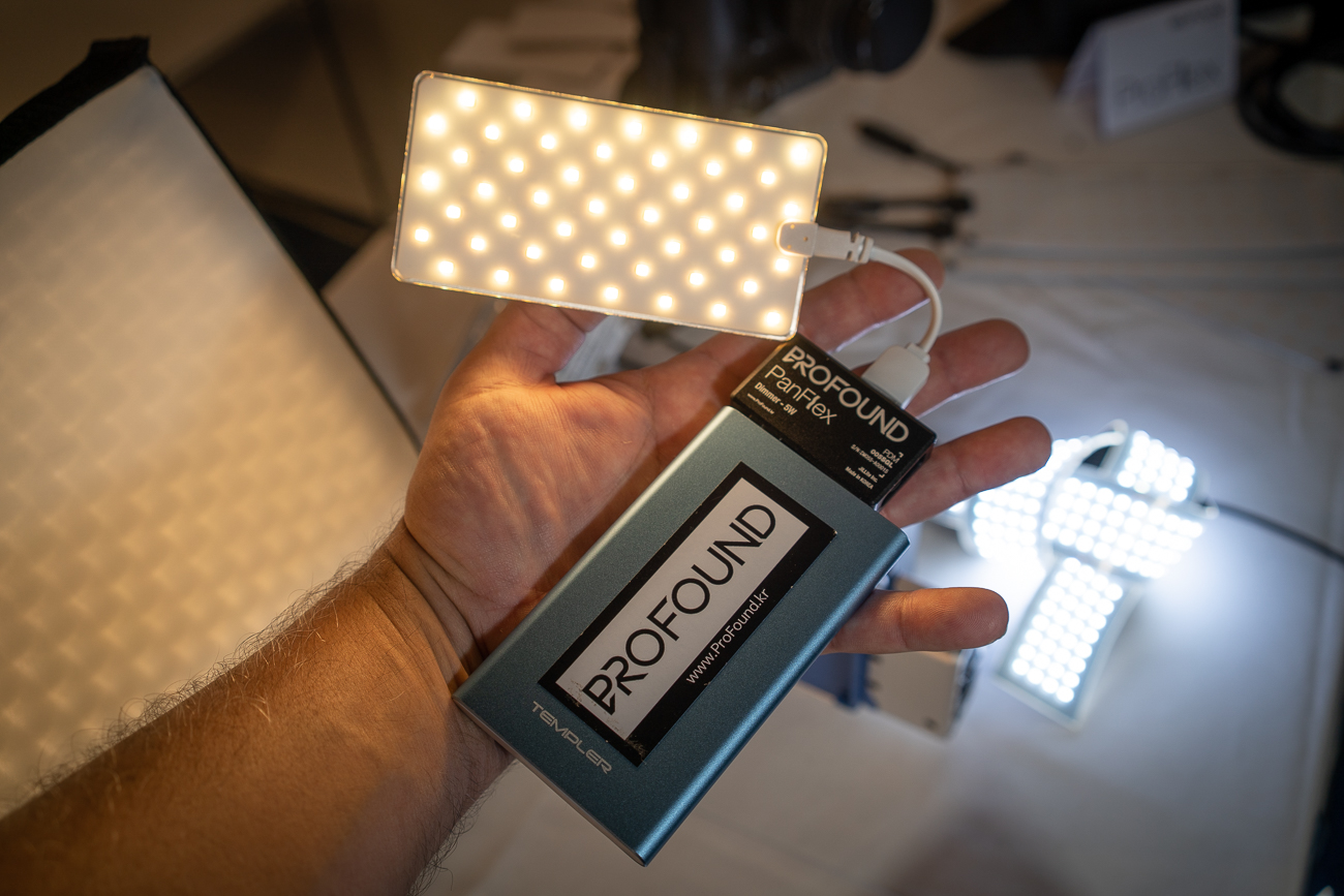 ProFound adds dimming module to waterproof PanFlex USB light IBC 2018