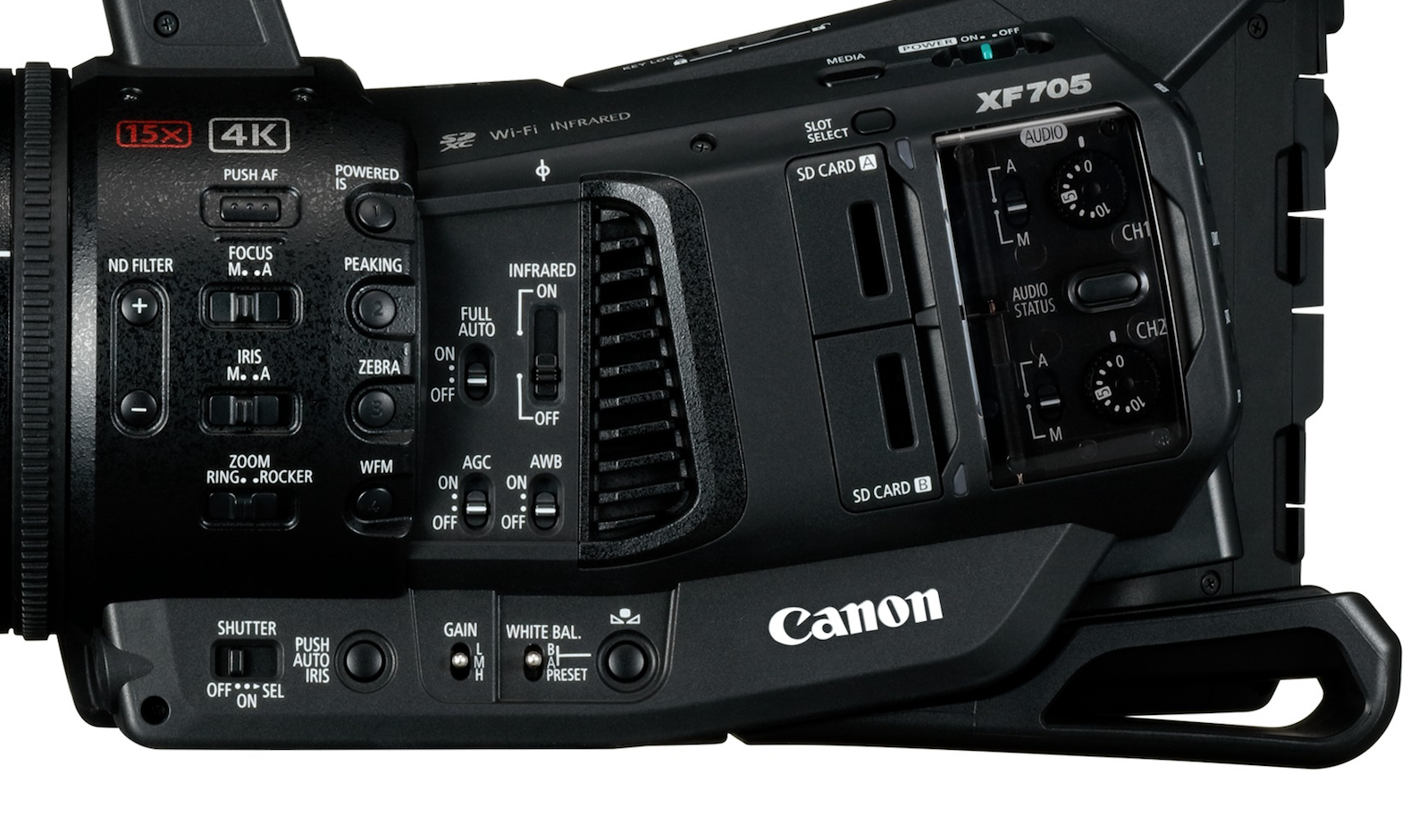 Canon XF705 with 4K 50P 422 10bit XFHEVC recording Newsshooter