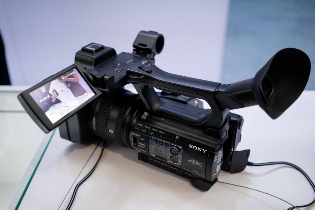 Sony NX200 4K camcorder IBC 2018 Newsshooter