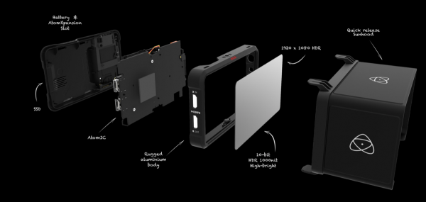 Atomos external monitor recorder parts