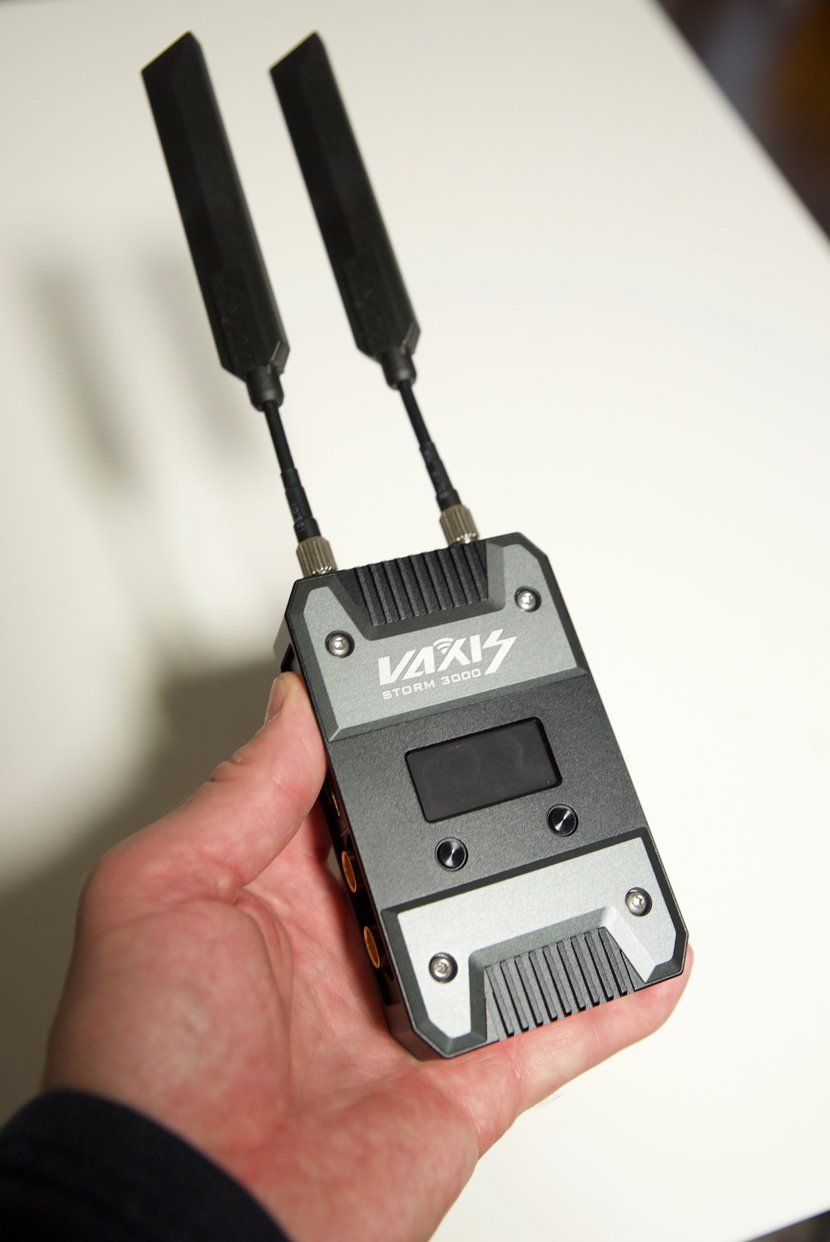 Vaxis Storm 3000 Transmitter in the hand