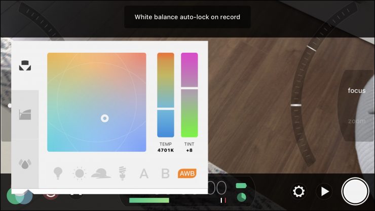 Filmic Pro v6.9.3 adds white balance lock on record