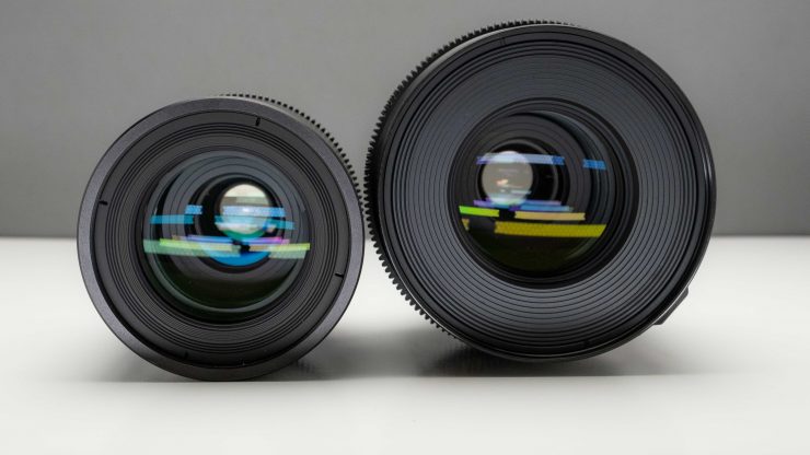 Tokina 50 135 MKI and MKII front