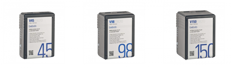 Bebob Vmicro V-Mount batteries